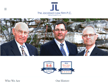 Tablet Screenshot of jacobsonlawsa.com